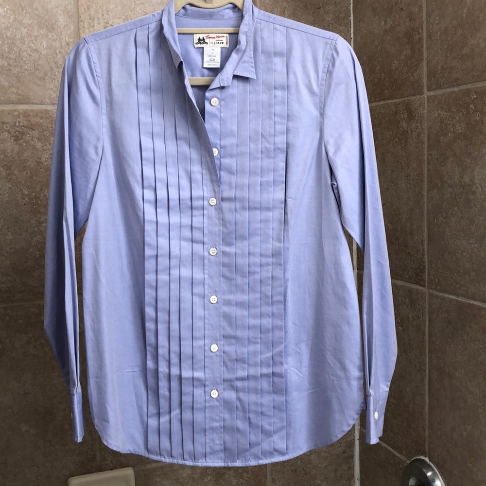 Thomas mason for JCREW tuxedo shirt